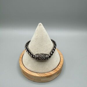 Silver plated Braided Bracelet